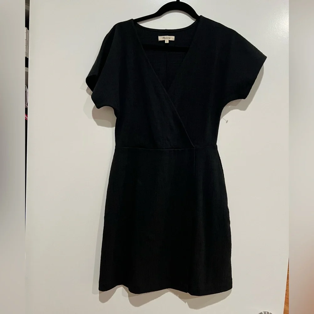 Madewell Cross-Front Flutter-Sleeve Mini Dress - Picture 4 of 6